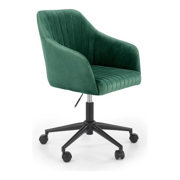 Кресло компьютерное HALMAR FRESCO (темно-зеленый/черный) - фото