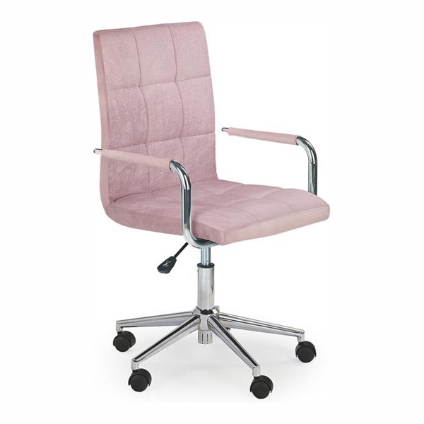 Кресло компьютерное HALMAR GONZO 4 (розовый) - фото