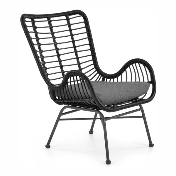 Кресло HALMAR IKARO 2 (черный/серый) - фото