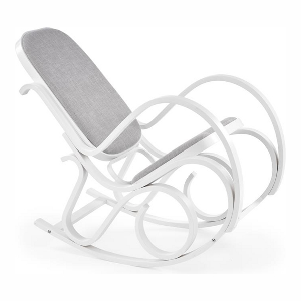 Кресло-качалка HALMAR MAX BIS PLUS (белый) - фото