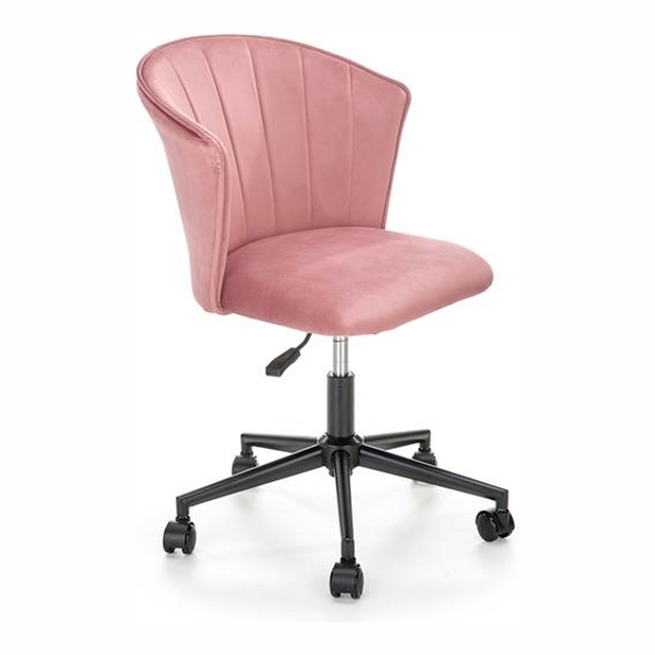 Кресло компьютерное HALMAR PASCO (розовый/черный) - фото