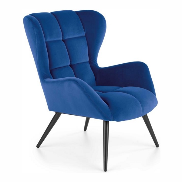Кресло HALMAR TYRION (темно-синий/черный) - фото