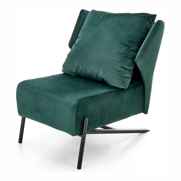 Кресло HALMAR VICTUS (темно-зеленый/черный) - фото