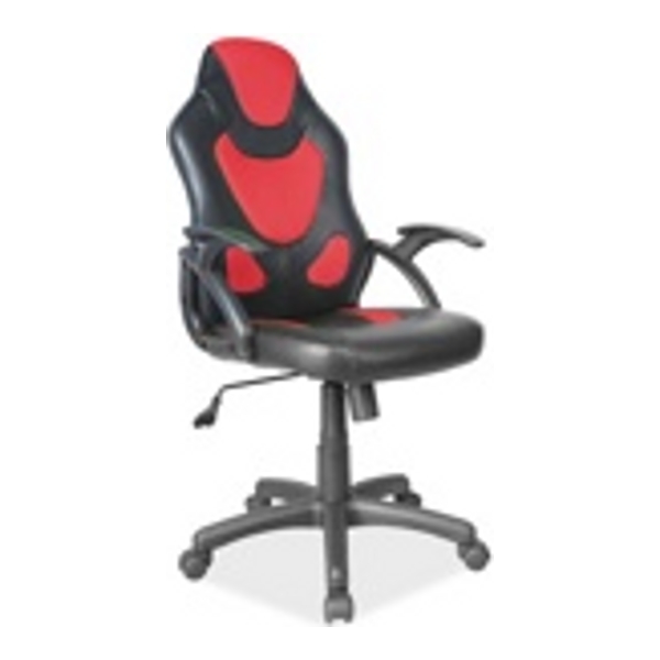 Кресло компьютерное SIGNAL Q-100 черный/красный - фото