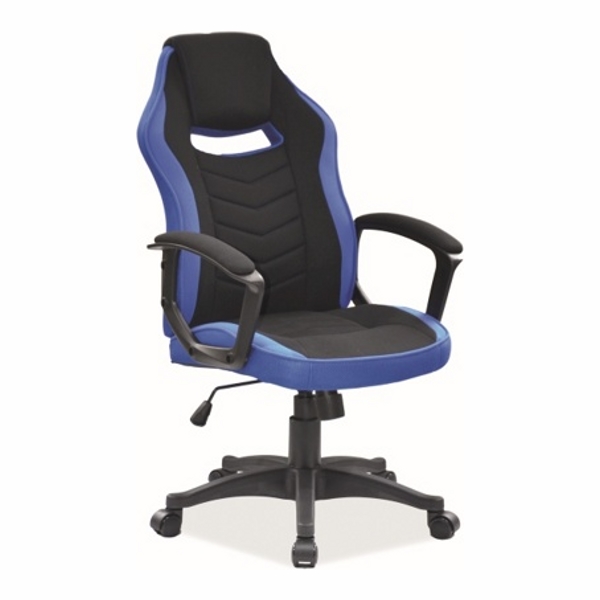 Кресло компьютерное SIGNAL CAMARO черный/синий - фото