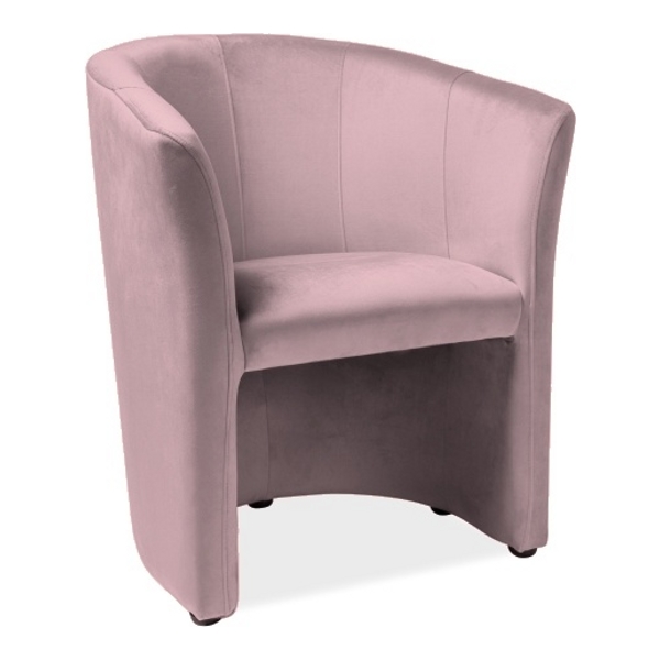 Кресло SIGNAL TM-1 VELVET Bluvel52, античный розовый - фото