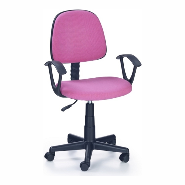 Кресло компьютерное HALMAR DARIAN BIS розовый/черный - фото