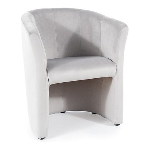Кресло SIGNAL TM-1 VELVET Bluvel 03 светло-серый/венге - фото